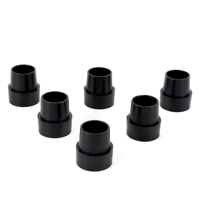 ZIZILAND Replacement Mini Trampoline Leg Cap Tips, 6 Pieces, Black, Only Fit in 1in Diameter Mini Trampoline Legs - Image 1